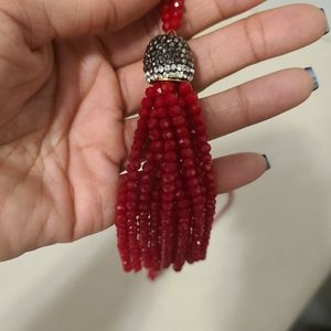 Candy Red Tassel Necklace